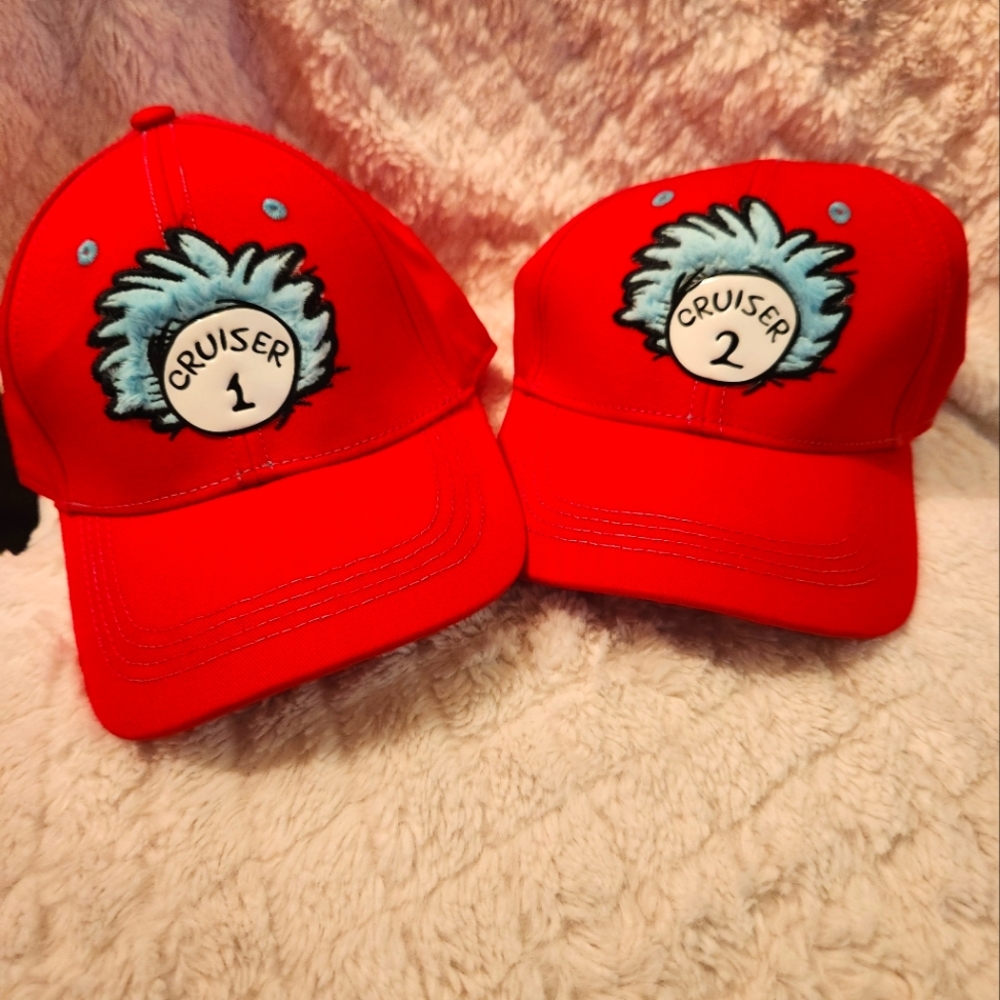 Dr Suess cruiser 1 and 2 hats